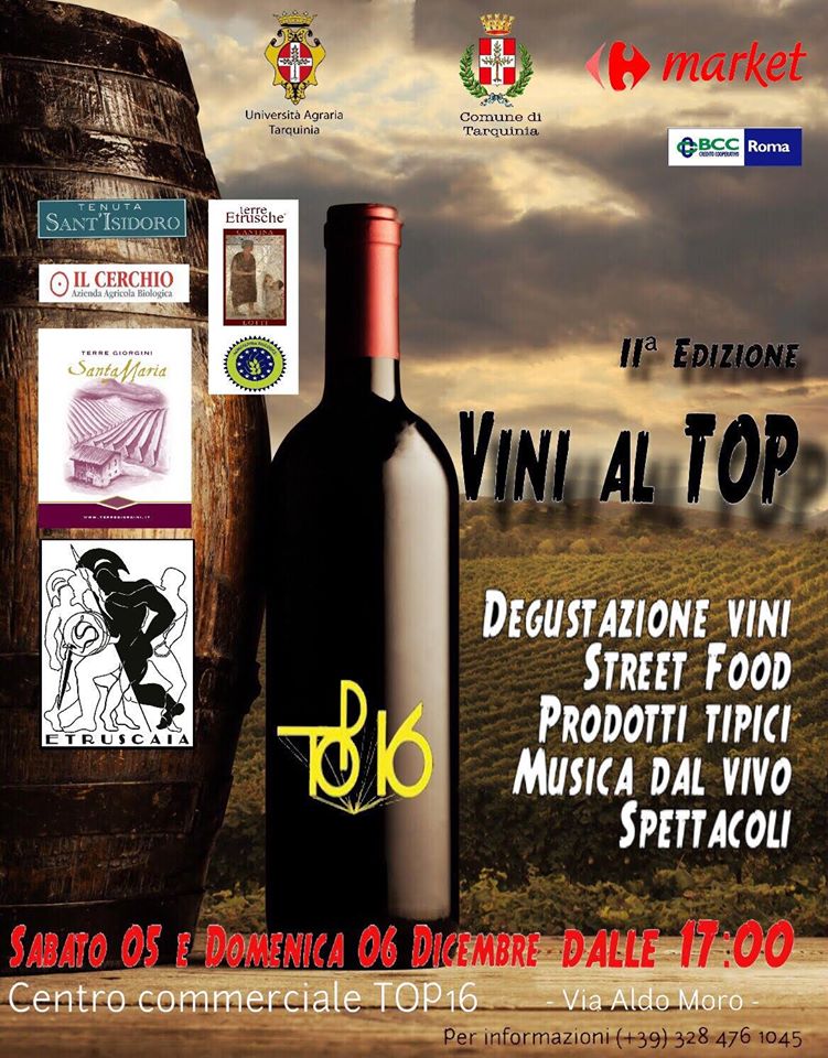 Tarquinia: “Vini al Top” con i sapori che riscaldano l’inverno